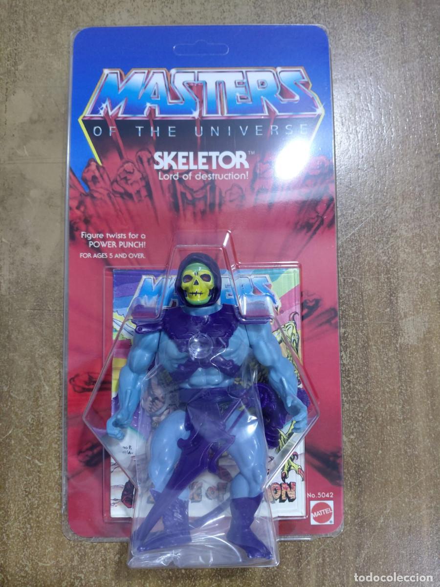 Figuras Masters del Universo: SKELETOR MOTU Vintage Masters of the Universe Blister Custom
