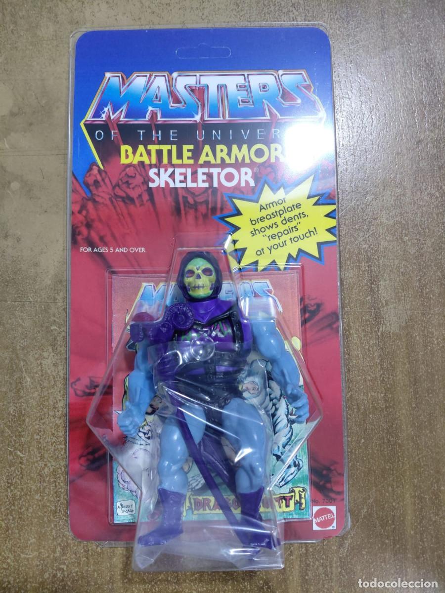 Figuras Masters del Universo: SKELETOR BATTLE ARMOR MOTU Vintage Masters of the Universe Blister Custom