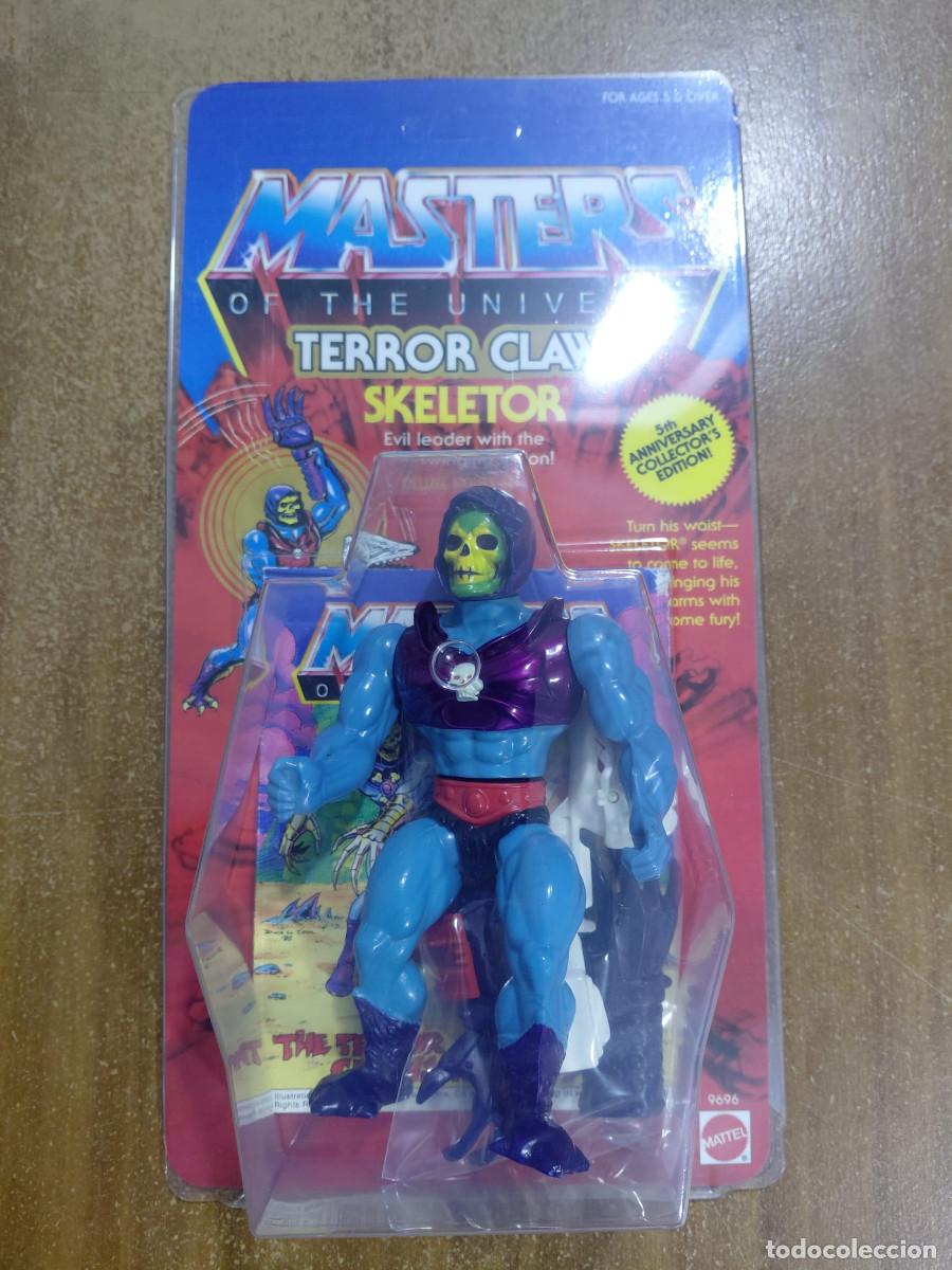Figuras Masters del Universo: SKELETOR TERROR CLAWS MOTU Vintage Masters of the Universe Blister Custom
