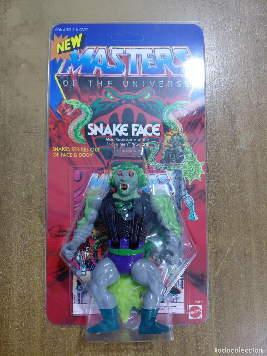 Figuras Masters del Universo: SNAKE FACE MOTU Vintage Masters of the Universe Blister Custom