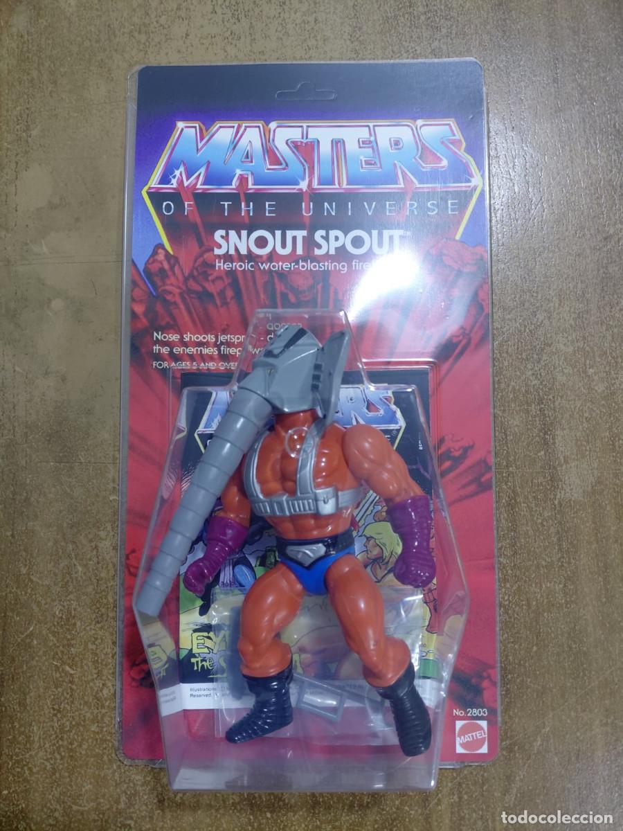 Figuras Masters del Universo: SNOUT SPOUT MOTU Vintage Masters of the Universe Blister Custom