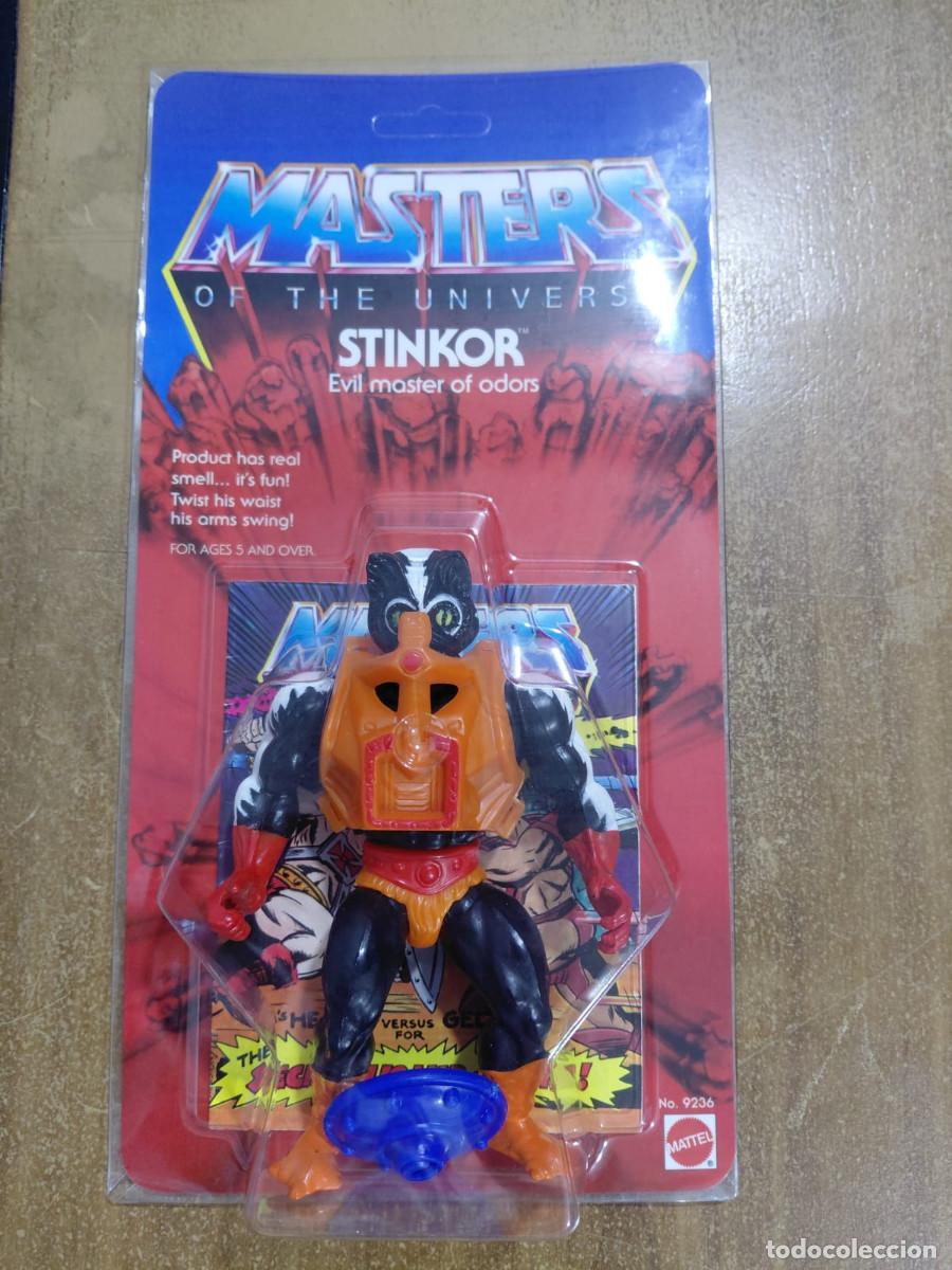 Figuras Masters del Universo: STINKOR MOTU Vintage Masters of the Universe Blister Custom