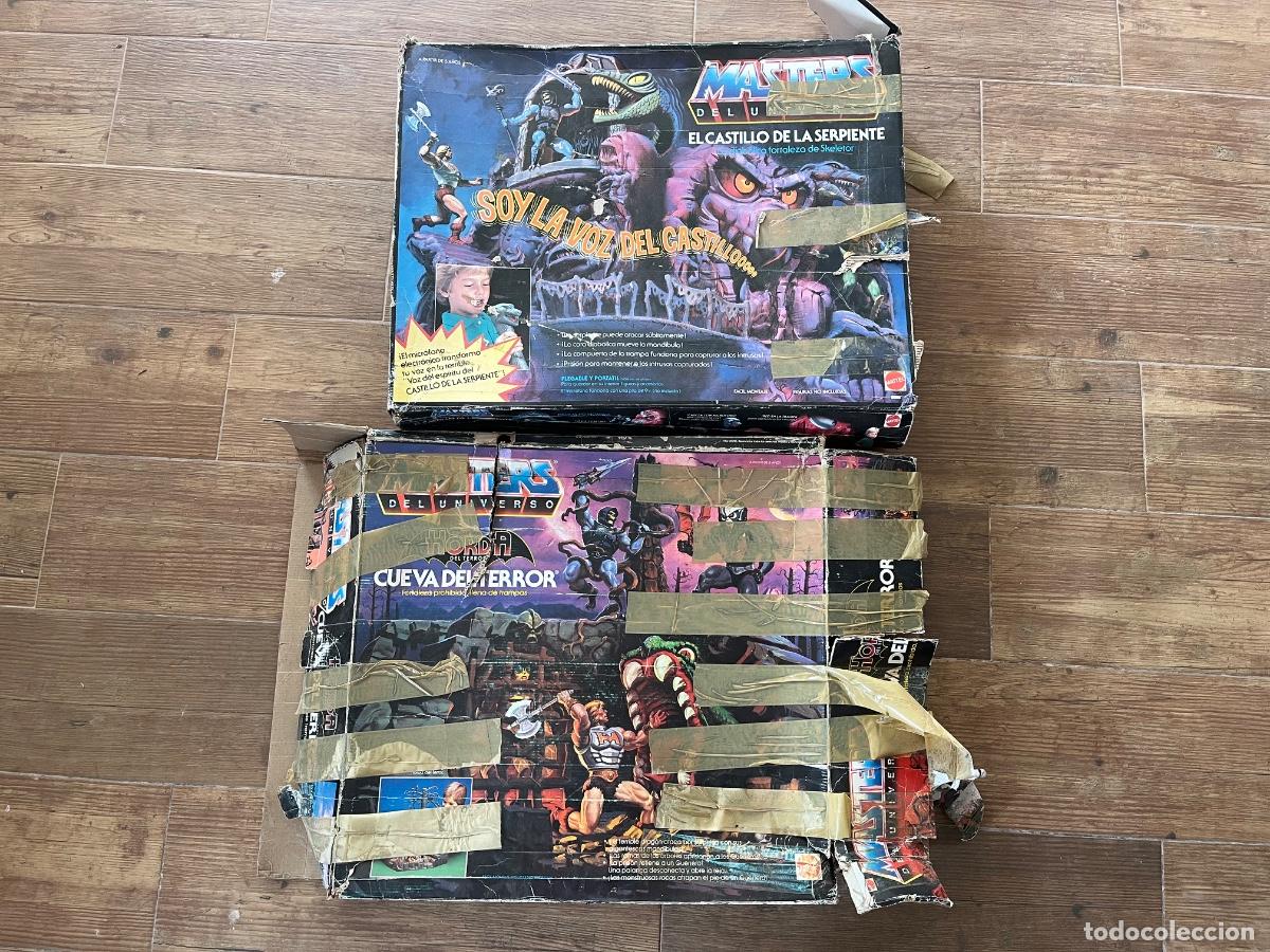 Figuras Masters del Universo: M&Aacute;STER DEL UNIVERSO - CAJAS VAC&Iacute;AS - CUEVA DEL TERROR Y CASTILLO DE LA SERPIENTE
