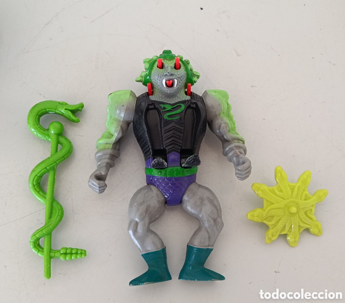 Figuras Masters del Universo: Snake face masters universo motu figura acci&oacute;n mu&ntilde;eco vintage