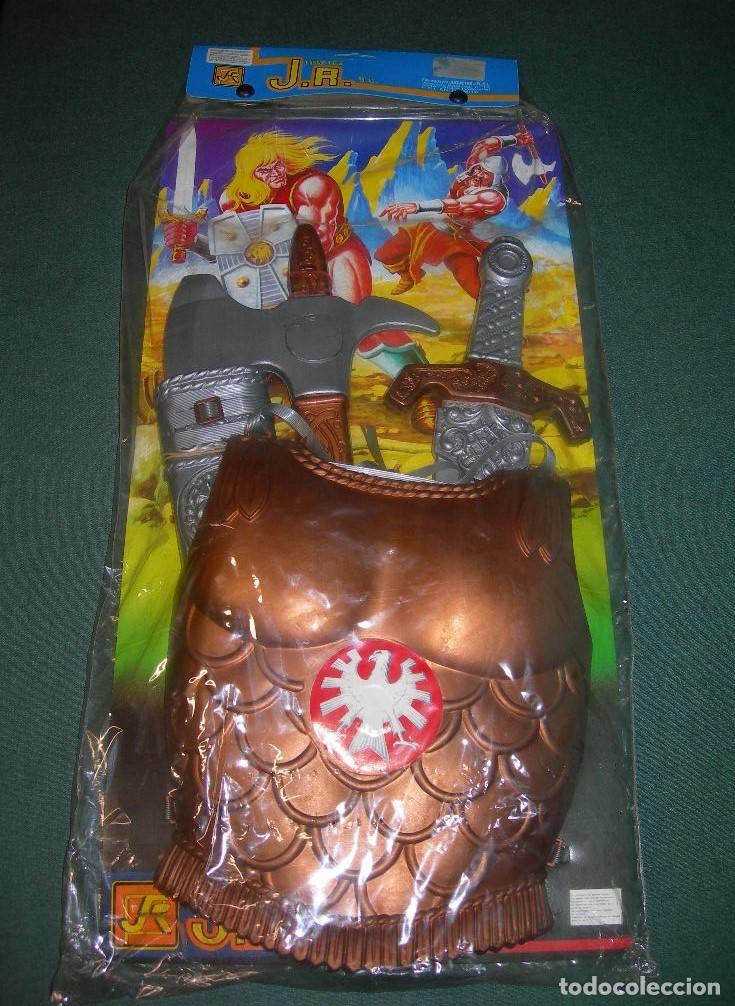 Figuras Masters del Universo: DISFRAZ DE HEMAN / MOTU - ARMAS Y ARMADURA - BOOTLEG MASTERS DEL UNIVERSO - JUGUETES J.R. - A&Ntilde;OS 80