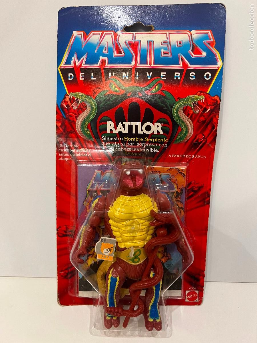 Figuras Masters del Universo: MASTERS DEL UNIVERSO RATTLOR EN BLISTER 1987 MATTEL ESPA&Ntilde;A