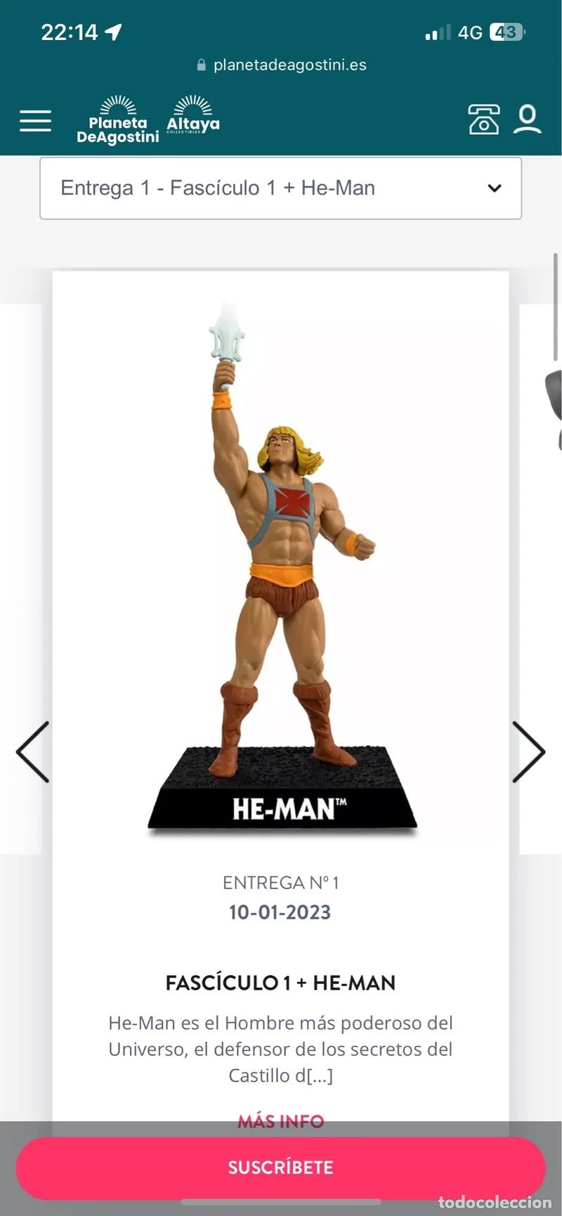 Figuras Masters del Universo: Pack He-man coleccion Altaya - MOTU