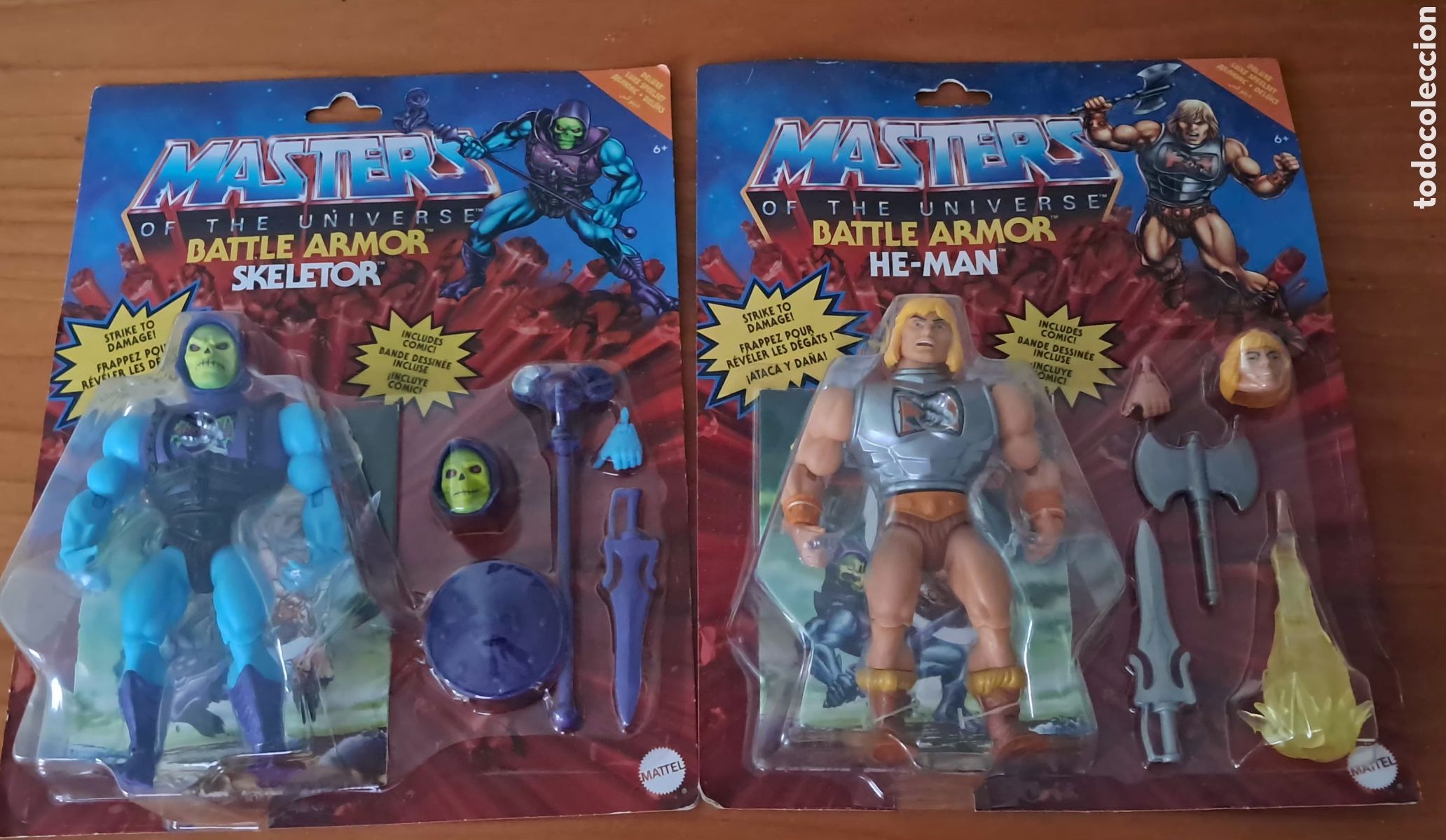 Figuras Masters del Universo: DOS BLISTER MASTER DEL UNIVERSO