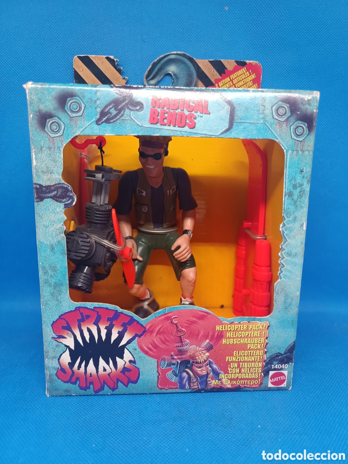Figuren von Masters of the Universe: Figura Radical Bends Street Sharks en su caja original 1995 Mattel