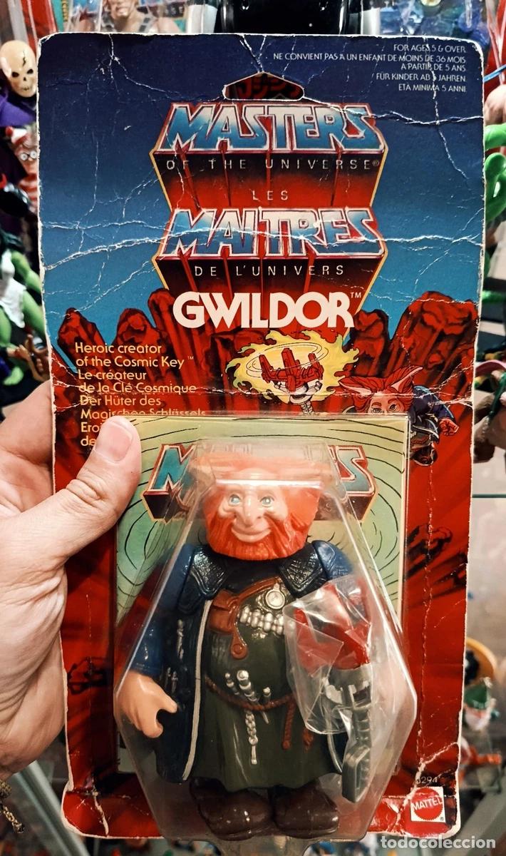 Figuras Masters del Universo: GWILDOR, MASTERS DEL UNIVERSO, MATTEL, M&Eacute;XICO, 1986, PRECINTADO, MOTU.