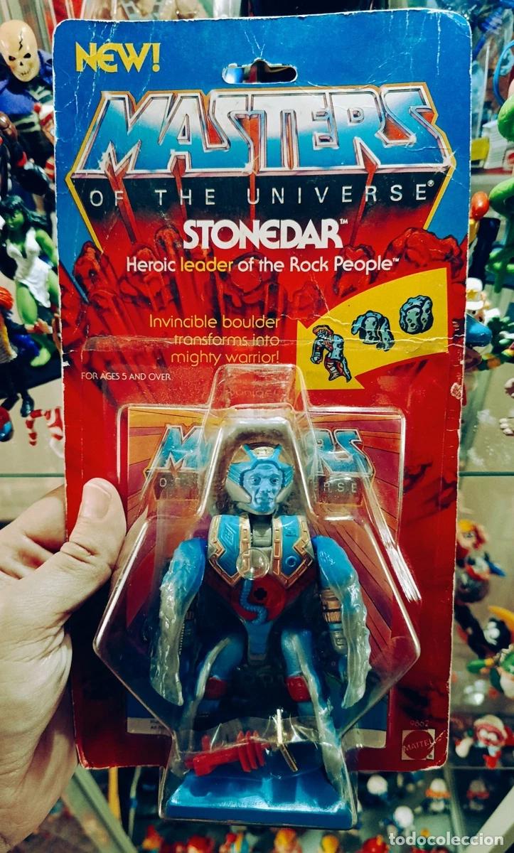 Figuras Masters del Universo: STONEDAR, MASTERS DEL UNIVERSO, MATTEL, MALAYSIA, 1985, PRECINTADO, MOTU.