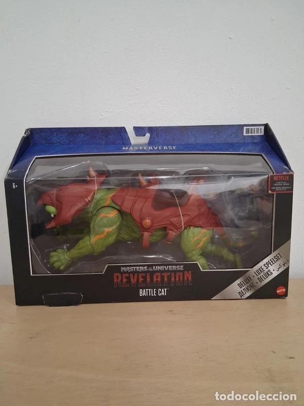 Figuras Masters del Universo: FIGURA BATTLE CAT DELUXE - MOTU MASTERVERSE REVELATION - MATTEL (EN CAJA CON VENTANA)