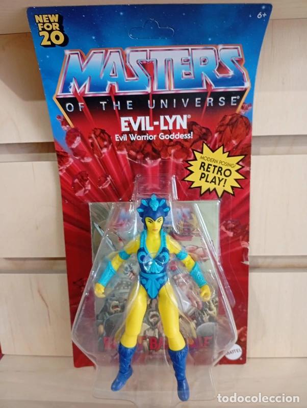 Figuras Masters del Universo: FIGURA EVIL-LYN - MASTERS OF THE UNIVERSE ORIGINS - MATTEL (EN BL&Iacute;STER CON MINIC&Oacute;MIC)