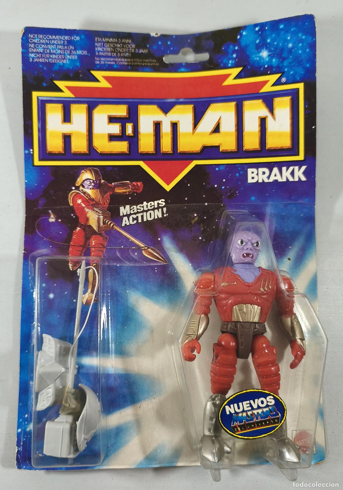 Figuras Masters del Universo: MASTER DEL UNIVERSO, HE MAN BRAKK, DE MATTEL, A&Ntilde;O 1989, EN BLISTER. CC
