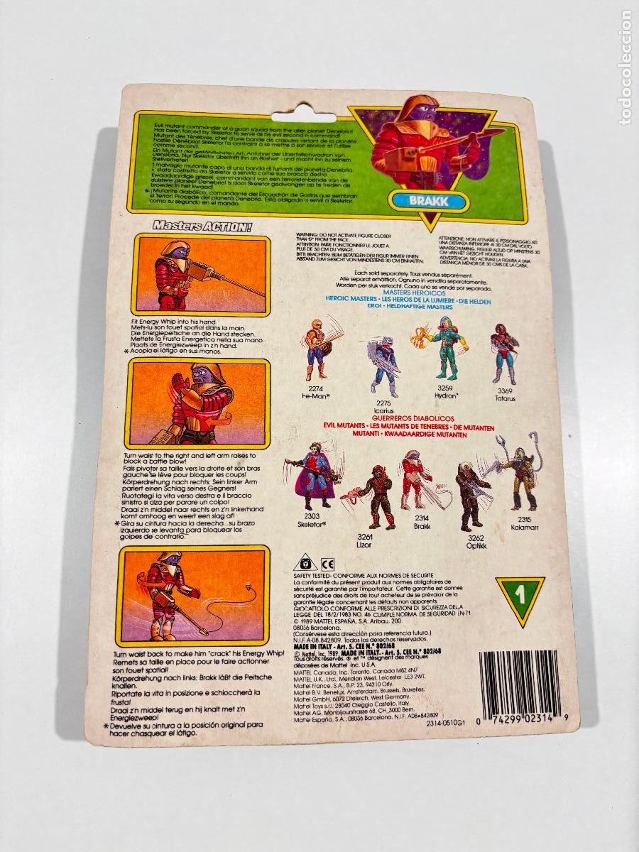 Figuras Masters del Universo: Heman Mattel brakk masters action - Foto 5