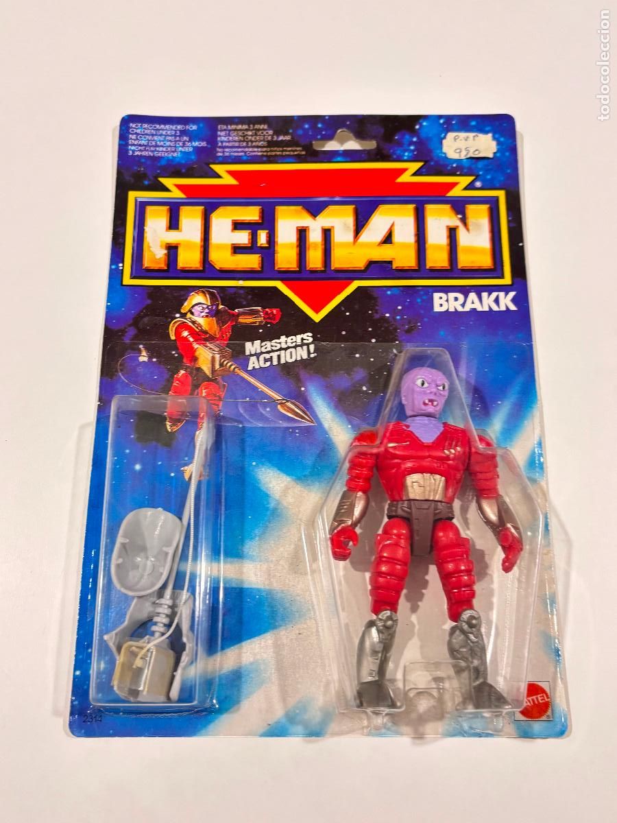 Figuras Masters del Universo: Heman Mattel brakk masters action