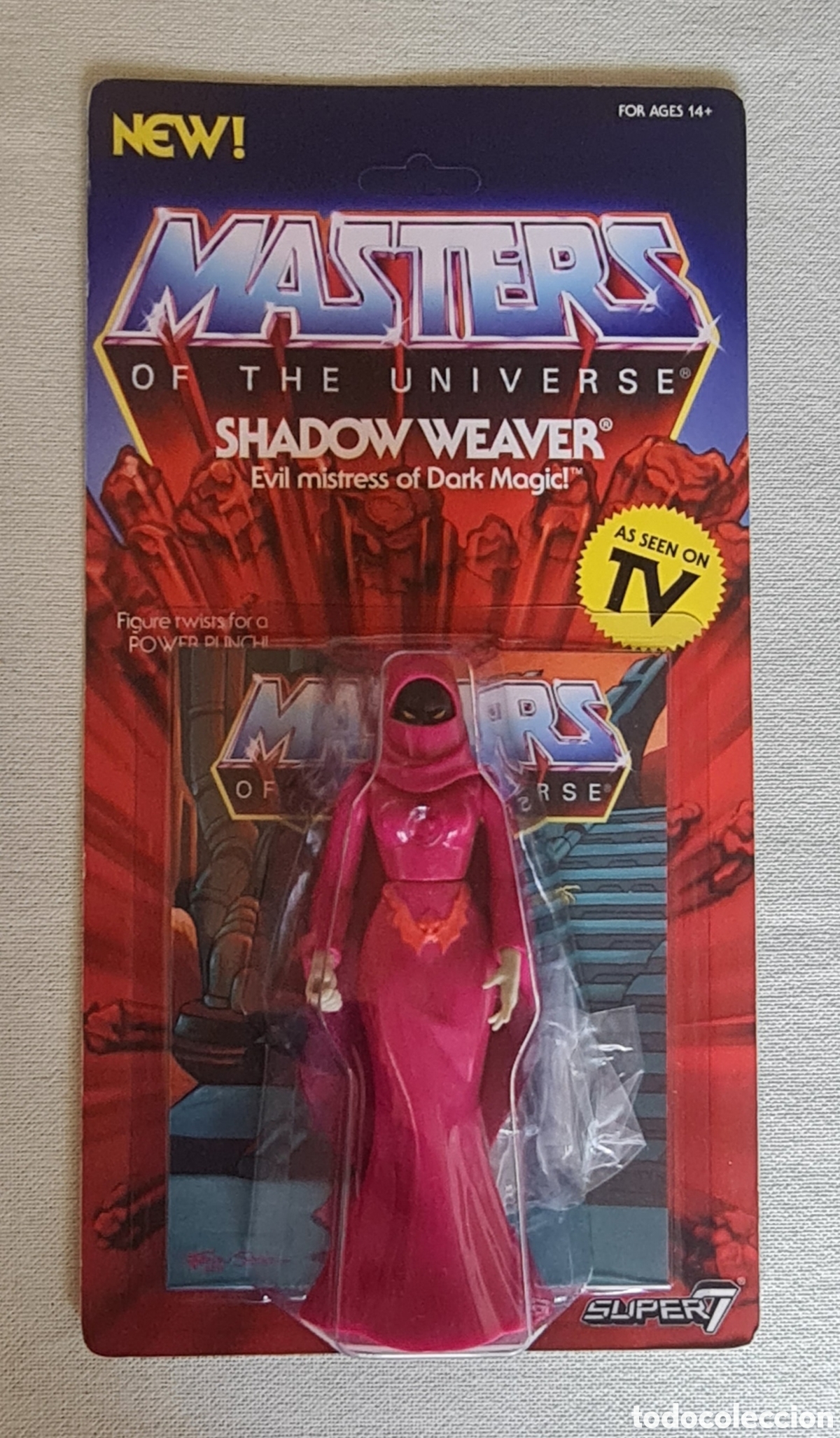 Figuras Masters del Universo: Shadow Weaver Vintage Motu Neovintage Masters Of The Universe Super7 He-Man New