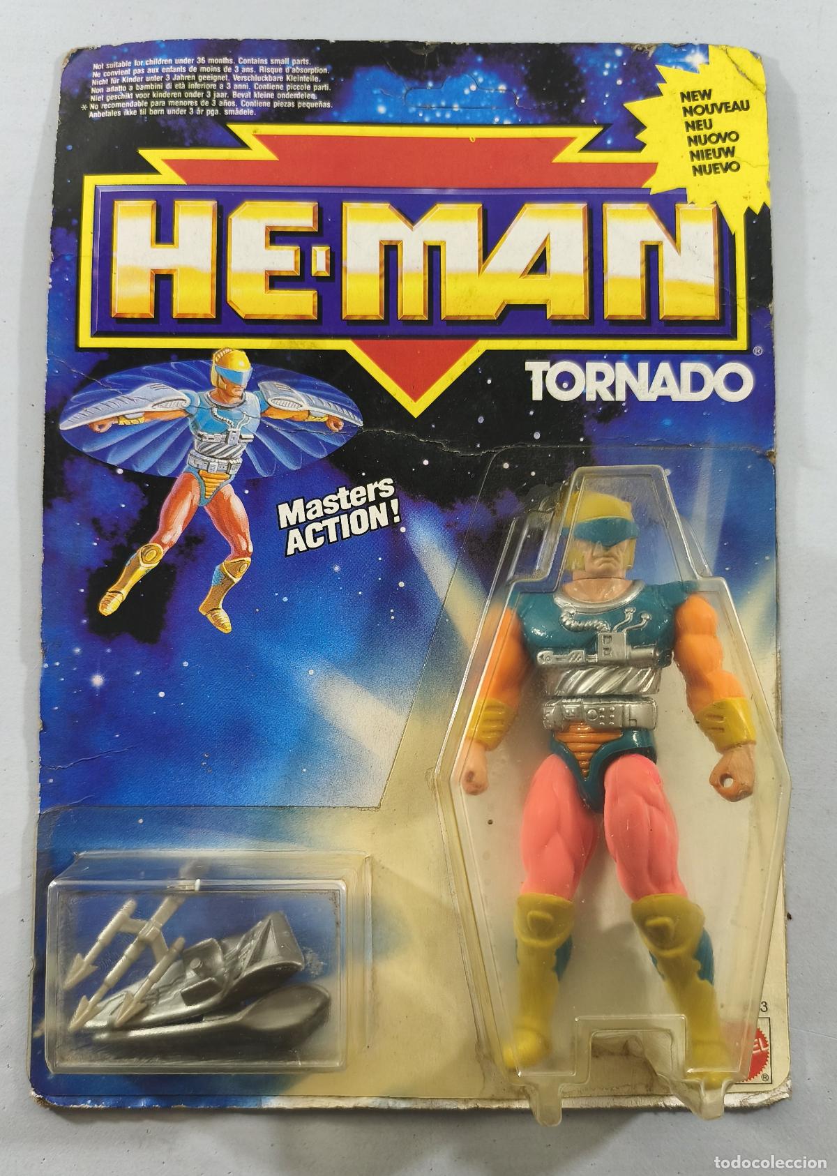 Figuras Masters del Universo: FIGURA HE MAN TORNADO, A&Ntilde;O 1990, DE MATTEL, EN BLISTER. CC