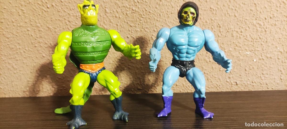 Figuras Masters del Universo: LOTE VINTAGE DE MASTERS DEL UNIVERSO (MOTU). SKELETOR Y WHIPLASH. MATTEL VINTAGE