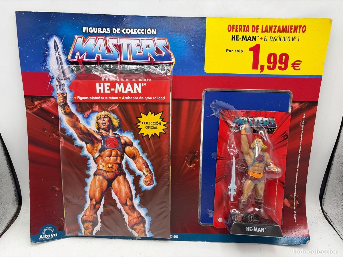 Figuras Masters del Universo: MASTERS OF THE UNIVERSE. FIGURA HE-MAN + LIBRETO N&ordm; 1. COLECCI&Oacute;N OFICIAL ALTAYA.