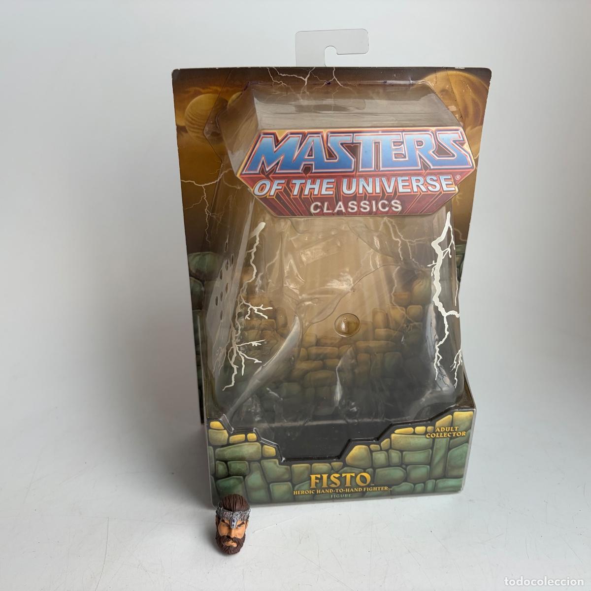 Figuras Masters del Universo: Blister Vacio con Cabeza de Fisto Masters del Universo MOTU Universe Classics Mattel 2011