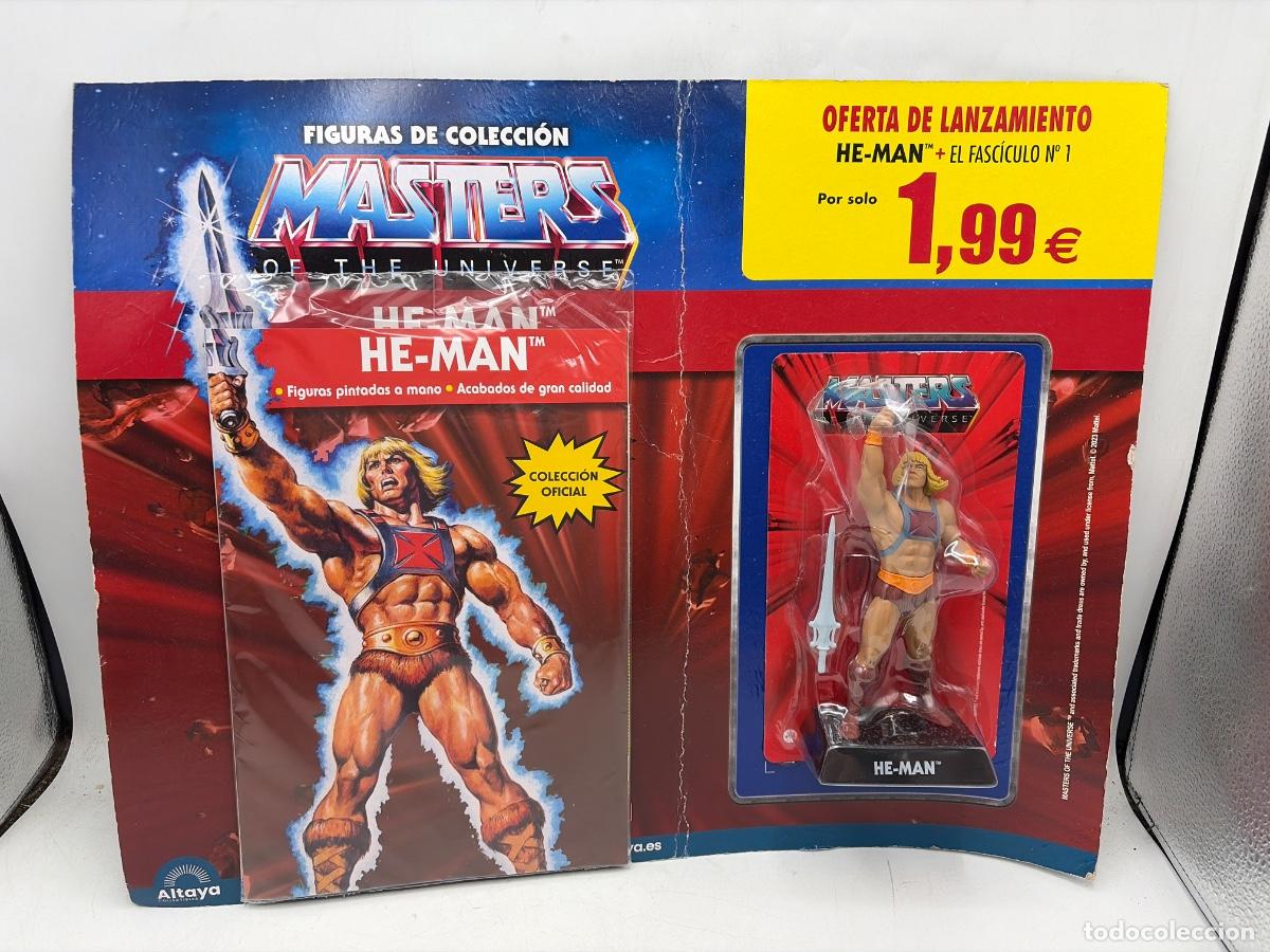 Figuras Masters del Universo: MASTERS OF THE UNIVERSE. FIGURA HE-MAN + LIBRETO N&ordm; 1. COLECCI&Oacute;N OFICIAL ALTAYA.