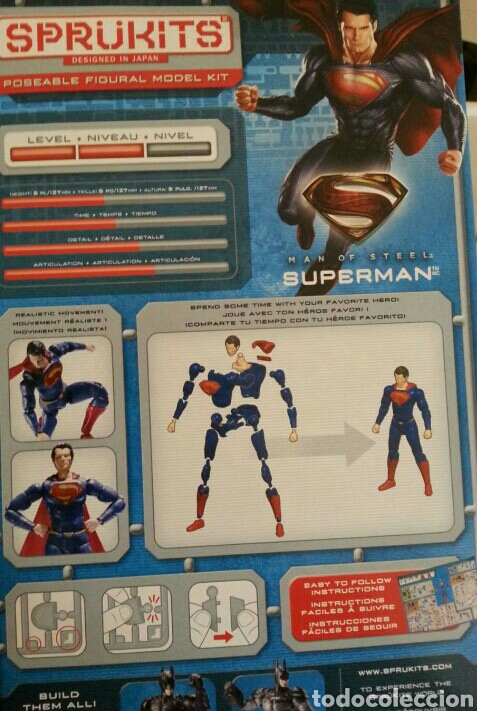 Figuras y mu&ntilde;ecos DC: Kit Figura Sprukits Superman Nivel 2 - Foto 2