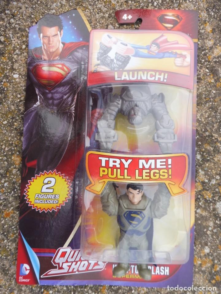 Figuras y mu&ntilde;ecos DC: Blister Quickshots quick shots Krypton clash Superman Mattel 2013 - Foto 1