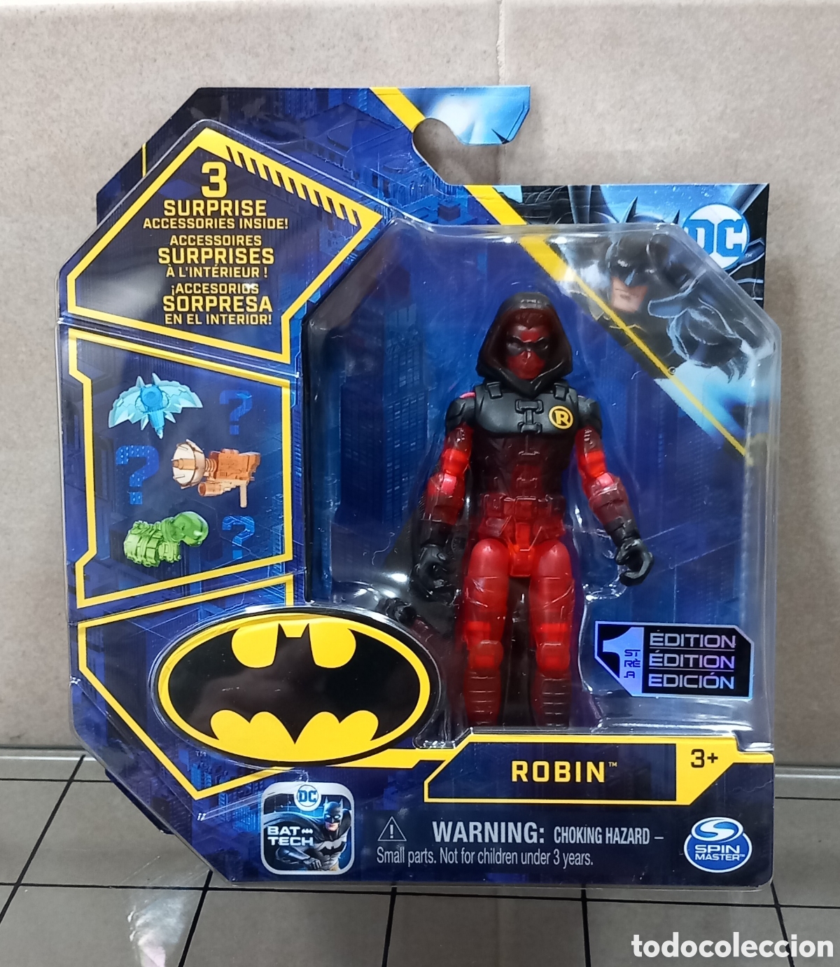Figuras y mu&ntilde;ecos DC: DC SPIN MASTER BATMAN DC ROBIN TRANSLUCIDO - Foto 1