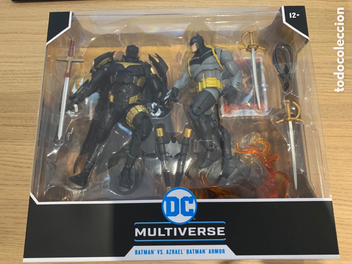 Figure e Bambolotti DC: Figuras Batman vs. Azrael Batman Armor 'Batman: Curse Of The White Knight' DC Multiverse Mcfarlane