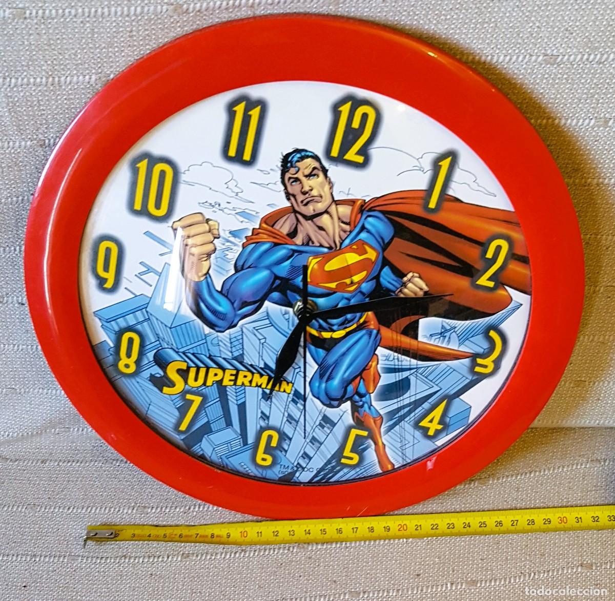 Figuras y mu&ntilde;ecos DC: RELOJ DE PARED SUPERMAN DC COMIC 2006 30 CM DI&Aacute;METRO - Foto 5