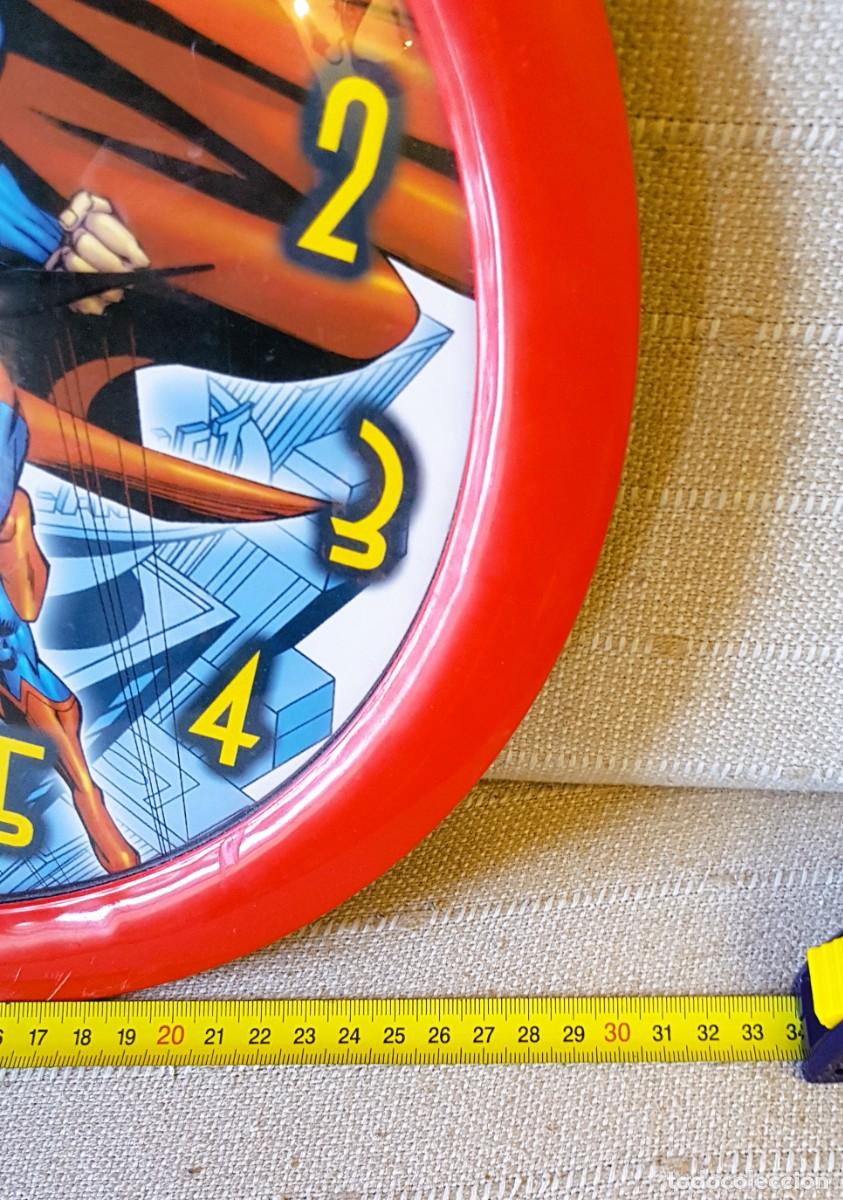 Figuras y mu&ntilde;ecos DC: RELOJ DE PARED SUPERMAN DC COMIC 2006 30 CM DI&Aacute;METRO - Foto 6