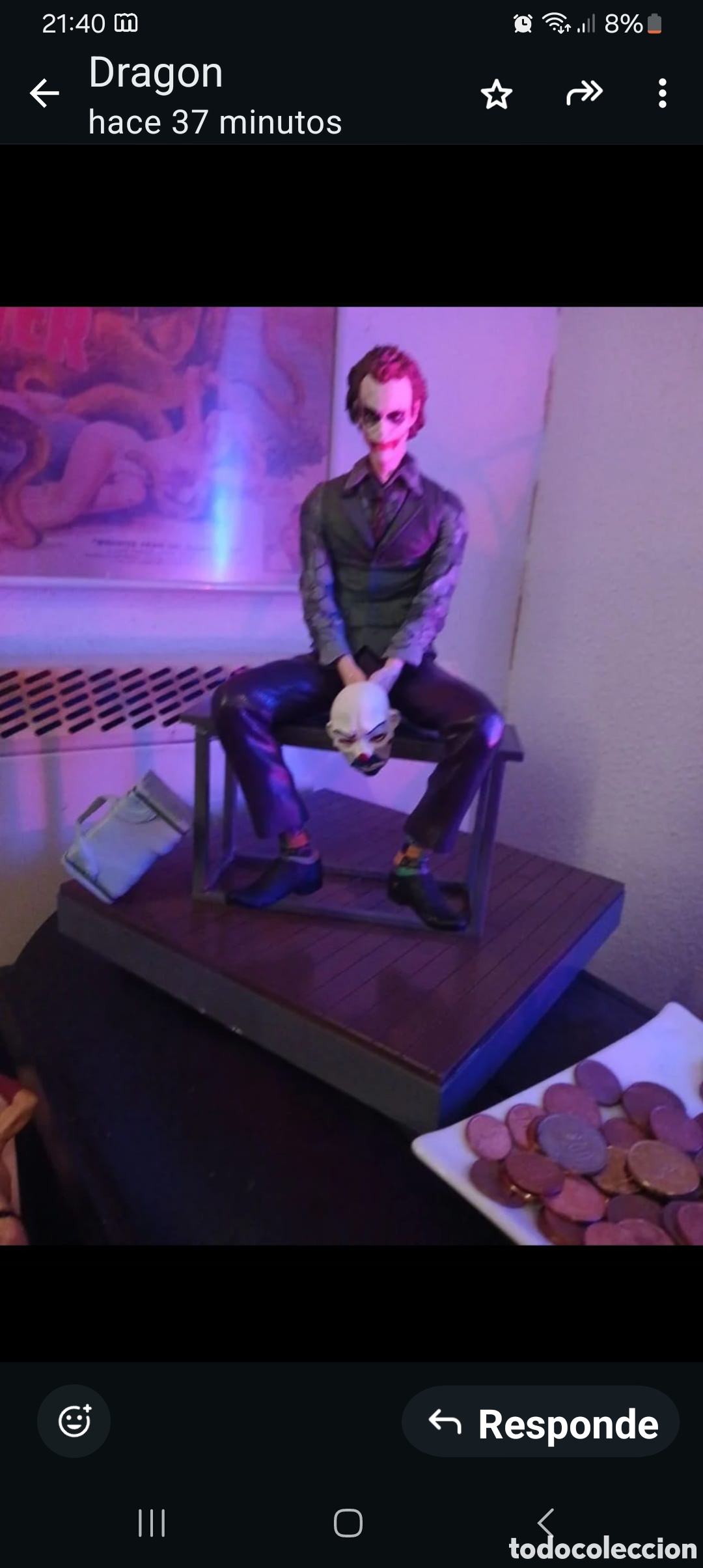 Figuras y mu&ntilde;ecos DC: Dc Joker con caja figura de 30 cent&iacute;metros por 30 figuraci&oacute;n colecci&oacute;n mu&ntilde;eco cine