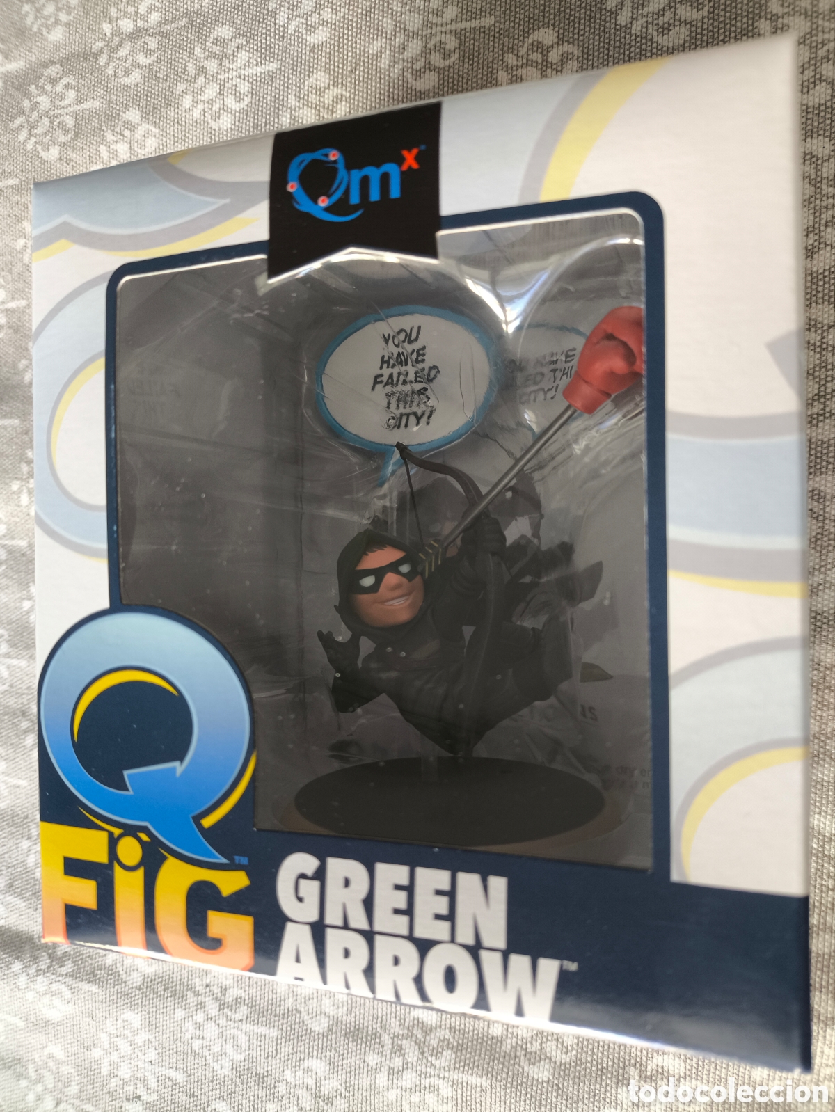Figuras y mu&ntilde;ecos DC: Figura q-fig Green Arrow DC Comics nuevo - Foto 1
