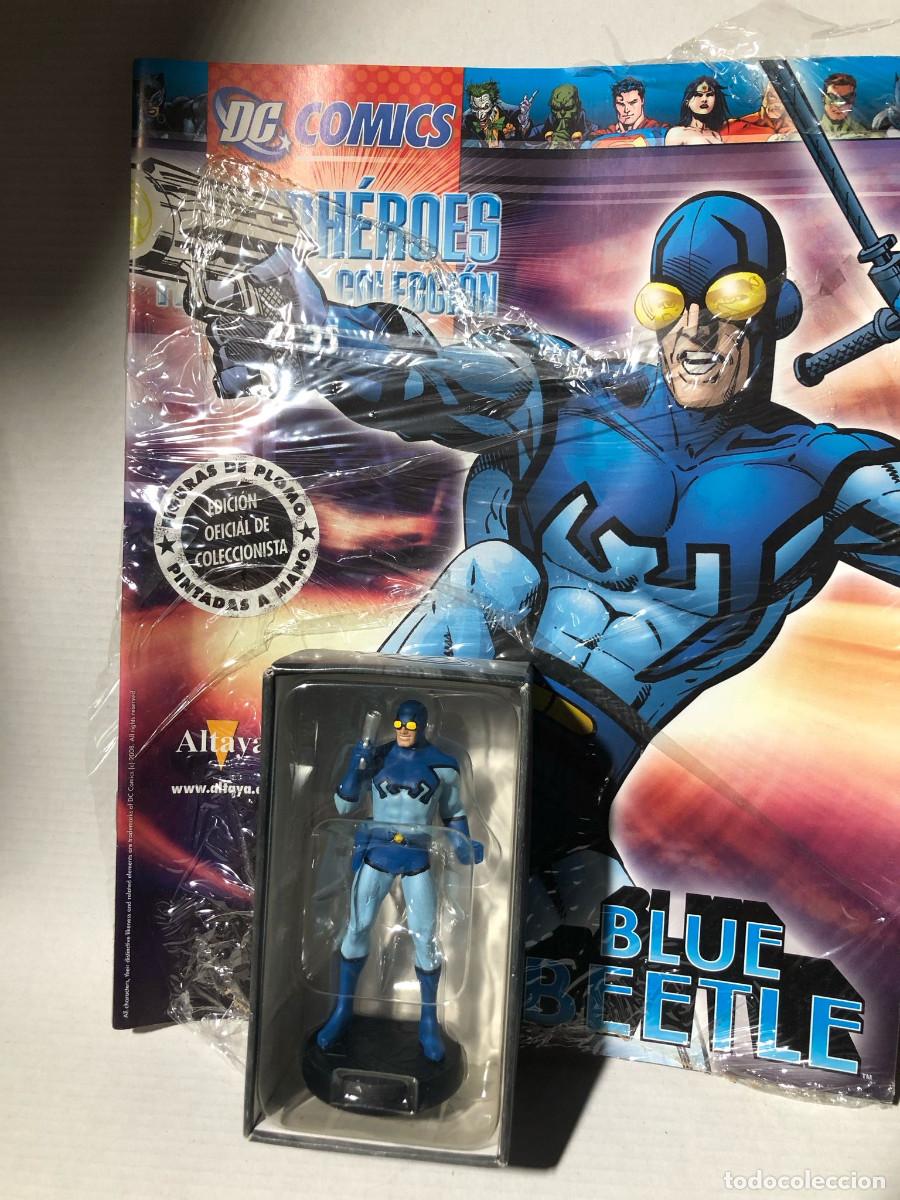 Figuras y mu&ntilde;ecos DC: BLUE BEETLE - FIGURA EAGLEMOSS DC - NUEVA CON FASCICULO - Foto 1