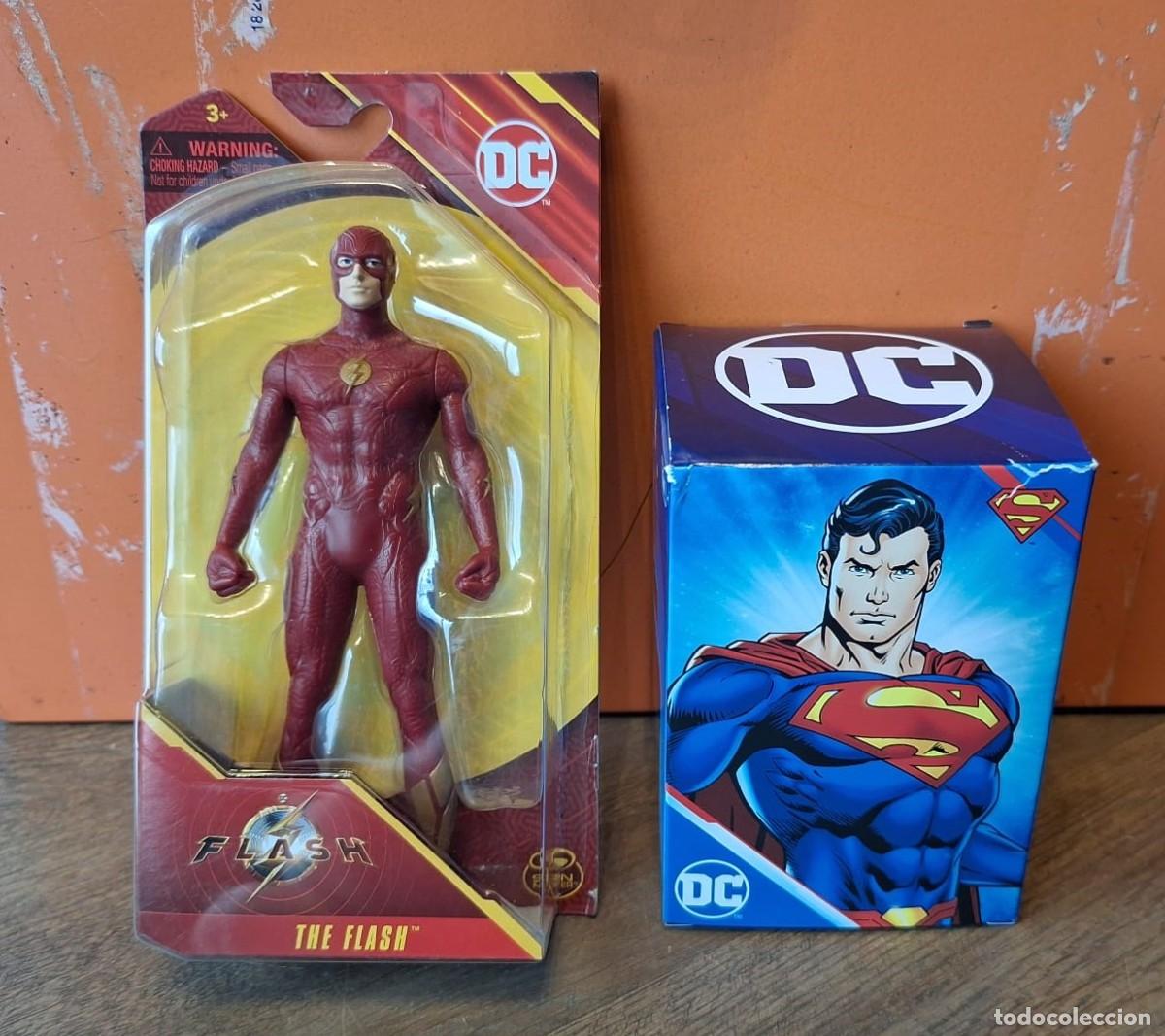 Figuras y mu&ntilde;ecos DC: Lote Figuras Superman y The Flash DC Nuevos - Foto 1