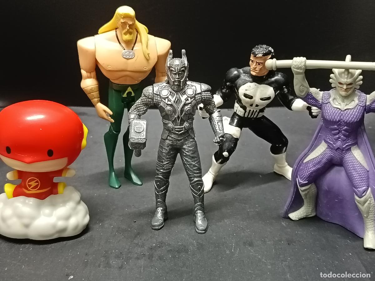 Figuras y mu&ntilde;ecos DC: Lote de 5 figuras de SUPERHEROES.- - Foto 2