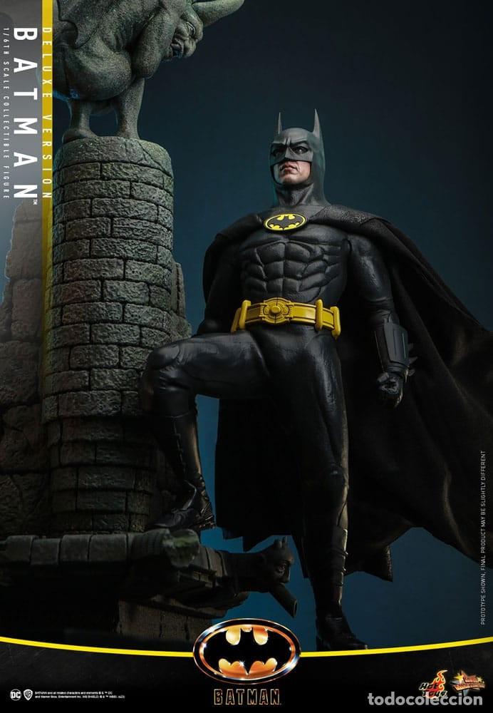 Figuras y Mu&ntilde;ecos DC: Figura Batman Deluxe Version Michael Keaton Hot Toys Escala 1:6