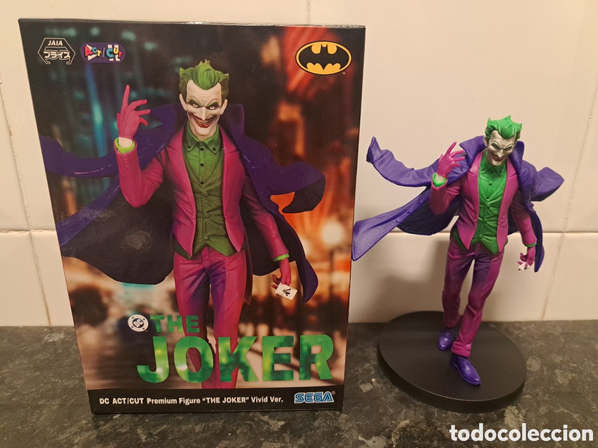 Figuras y Mu&ntilde;ecos DC: FIGURA DE THE JOKER SEGA VIVID VERSION DC COMICS BATMAN NUEVA CON LA CAJA