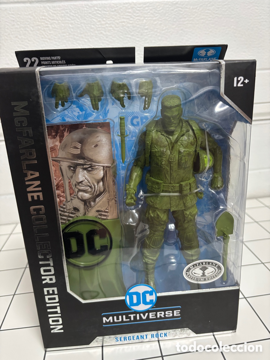 Figuras y mu&ntilde;ecos DC: DC Multiverse Sgt Rock (Platinum)