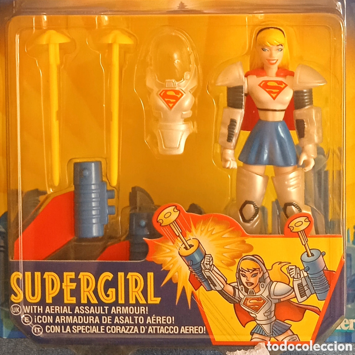 Figuras y mu&ntilde;ecos DC: Figura Supergirl Kenner 1998 en blister Superman Animated dise&ntilde;o Bruce Timm DC Comics