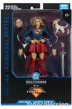 Figuras y mu&ntilde;ecos DC: SUPERGIRL & PUPPY KRIPTO FIGURA 18 CM DC MULTIVERSE SUPERGIRL MOVIE