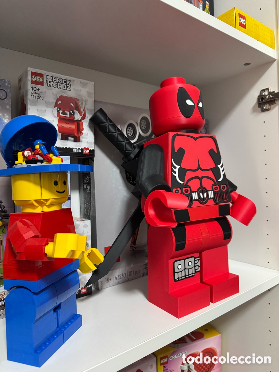 Figuras y mu&ntilde;ecos DC: Deadpool 40cm tipo lego 3D - Foto 3