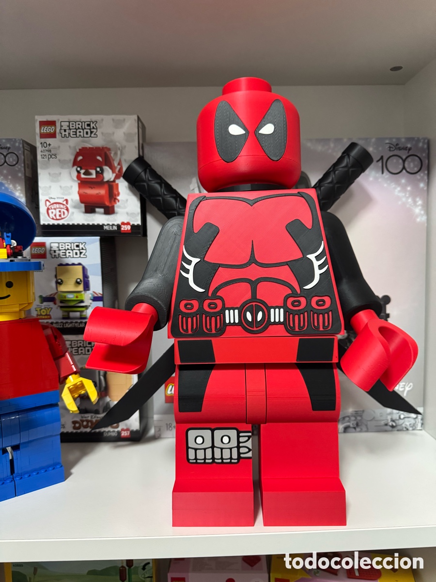Figuras y mu&ntilde;ecos DC: Deadpool 40cm tipo lego 3D