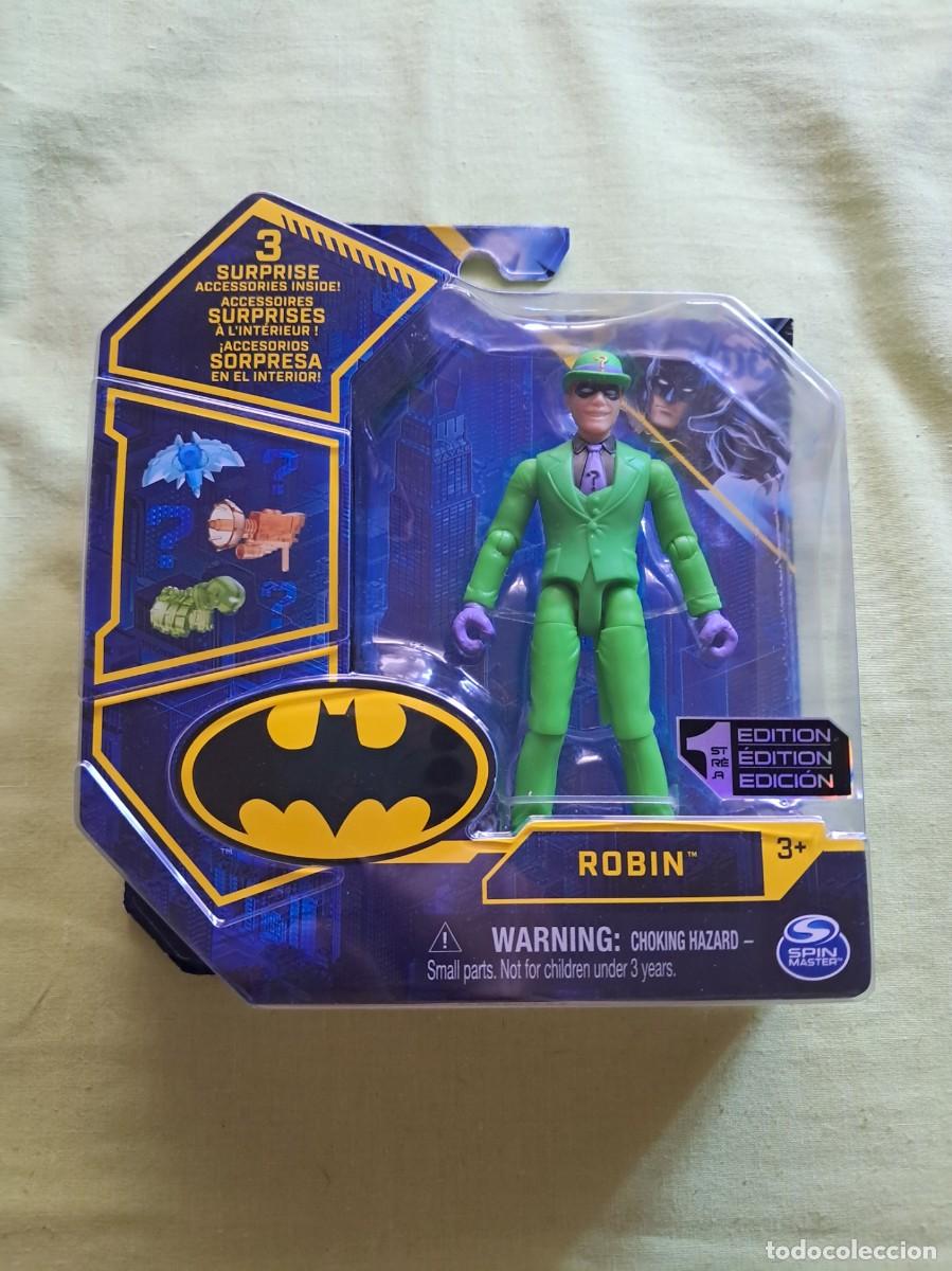 Figuras y mu&ntilde;ecos DC: FIGURA DE ACCION DE &rdquo;ENIGMA&rdquo;, AUNQUE EN EL BLISTER PONE &rdquo;ROBIN&rdquo; MARCA SPIN MASTER
