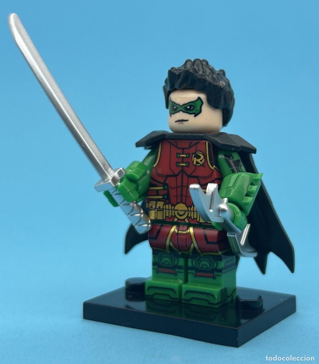 Figuras y mu&ntilde;ecos DC: Robin Damian Wayne (DC) Minifigura Figura Minifigure Figure Minifig Figurine Mu&ntilde;eco