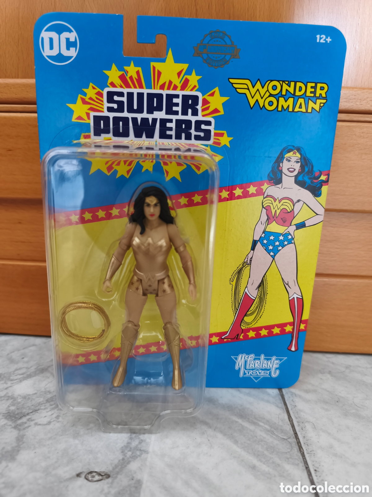 Figuras y mu&ntilde;ecos DC: Wonder Woman Gold DC Super Powers MacFarlane - Foto 1