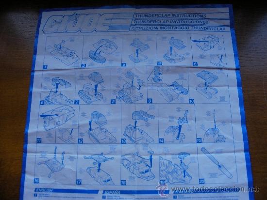 Figuras y mu&ntilde;ecos GI Joe: GI JOE INSTRUCCIONES THUNDERCLAP - Foto 1