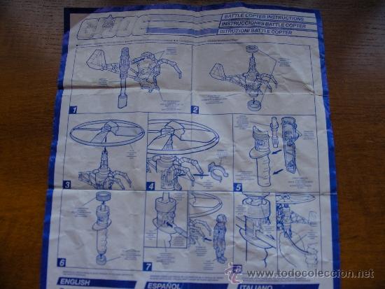 Figuras y mu&ntilde;ecos GI Joe: GI JOE INSTRUCCIONES BATTLE COPTER - Foto 1
