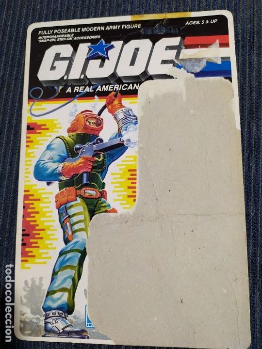 Figuras y mu&ntilde;ecos GI Joe: Carton gi joe original de los 80 deep six - Foto 1